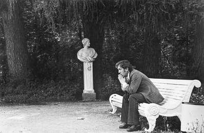 Ilya Glazunov in the Summer Garden. St. Petersburg